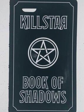 KillStar Book of Shadows Pentagram Gothic Witchy Phone Case Black